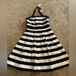 White House Black Market black & white dress women 6